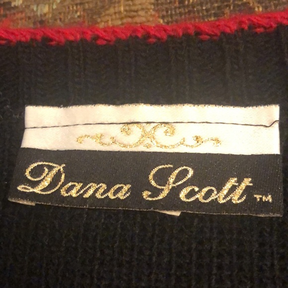 VTG Dana Scott “ugly” X-mas cat kitten sweater - Picture 6 of 7